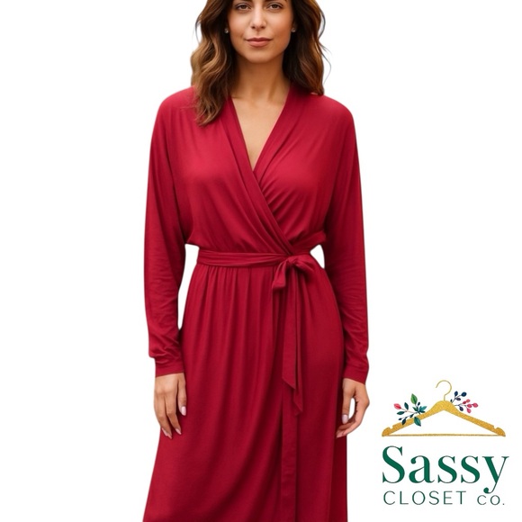 Soft Lounge Robe – SOMA Wrap, Pink, Sz L, Excellent - Picture 1 of 5